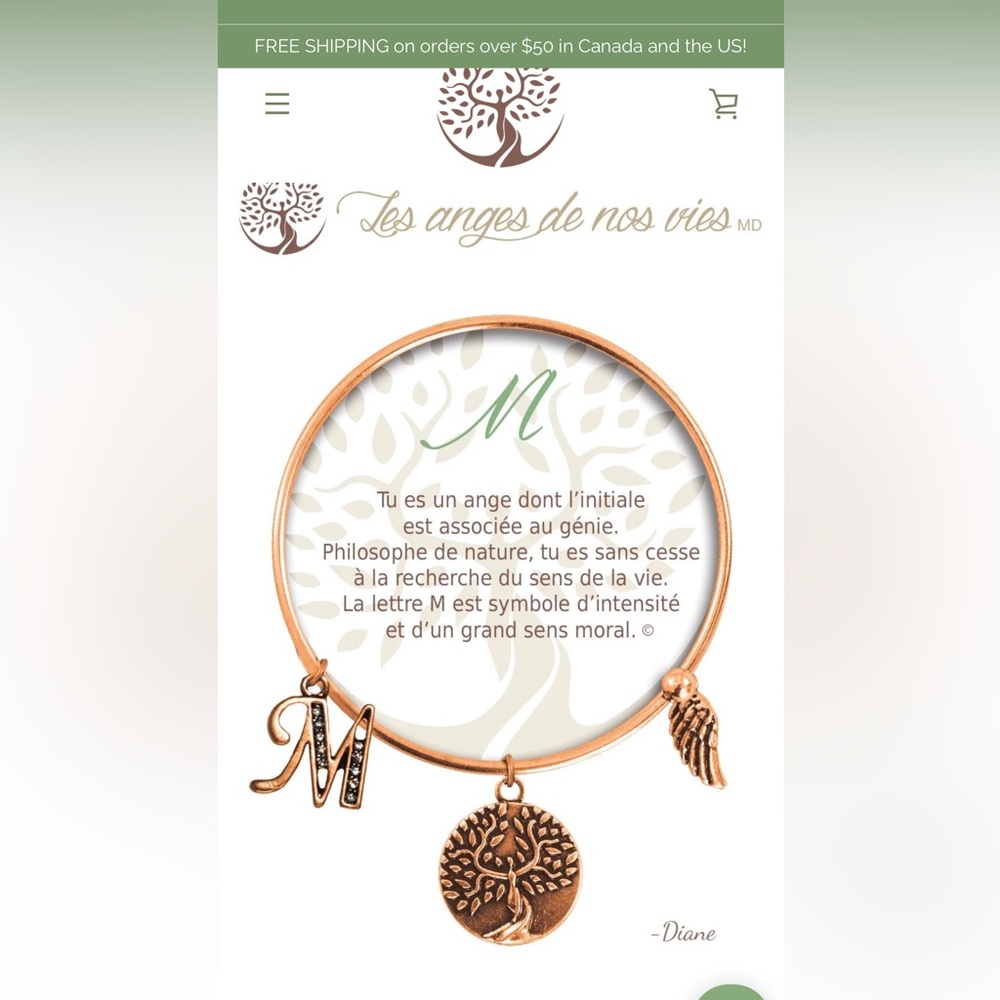 NW5 Earth Angle Copper Bracelet